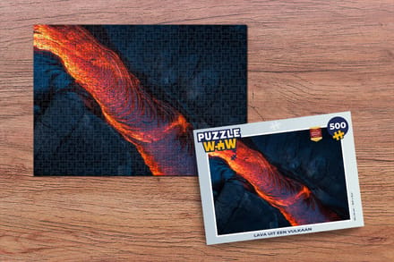 Puzzel Lava uit een vulkaan - Legpuzzel - Puzzel 500 stukjes