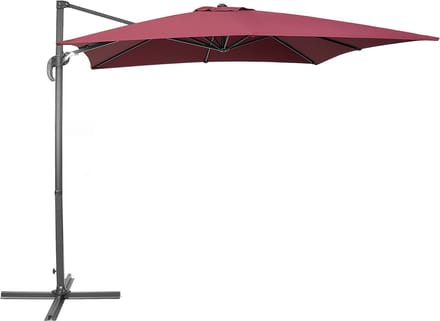 MONZA - Zweefparasol - Bordeaux - Polyester