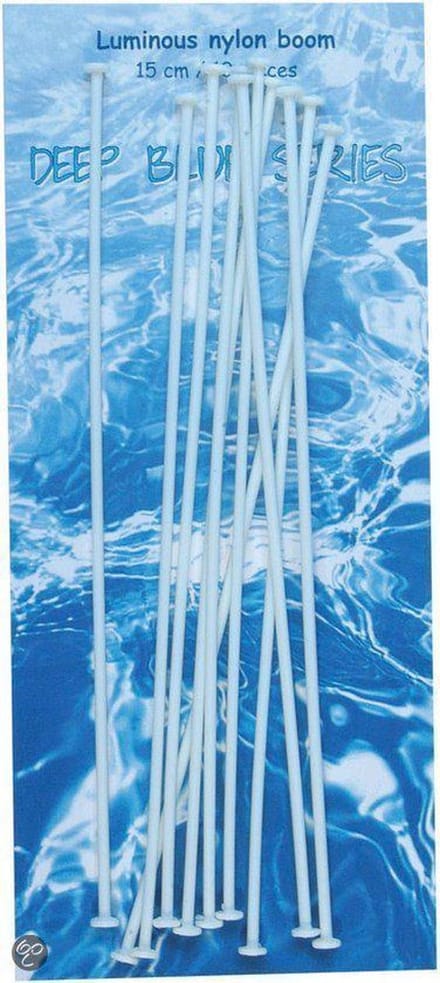 Deep Blue - 10 luminous nylon afhouders - 15 cm