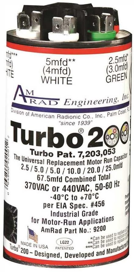 Universele Motor Condensator 200VAC voor Diverse Vermogens