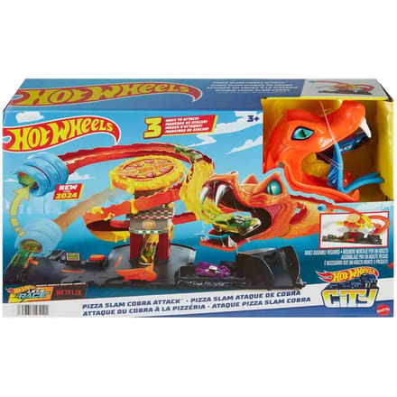 Auto spelletjes Mattel Hot Wheels Pizza Slam Cobra Attack