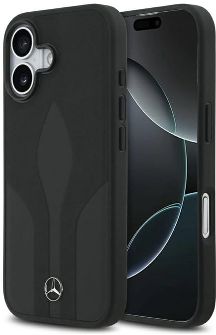 Mercedes Leather The Move MagSafe Case for iPhone 17 - Black