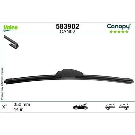 Wisserblad VALEO Canopy 583902, 350mm, Voor, 1 Stuk