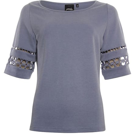 Poools Top 413172 jeans blue