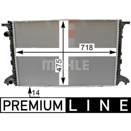 Radiator, motorkoeling MAHLE CR 2176 000P