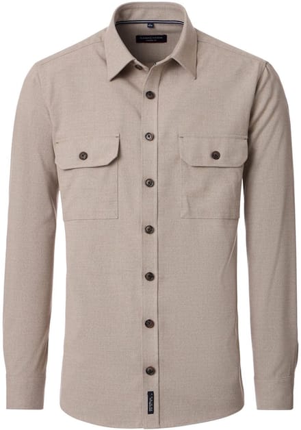 CASAMODA Casual Fit Heren Overhemdjack 454525800-600 Beige - M