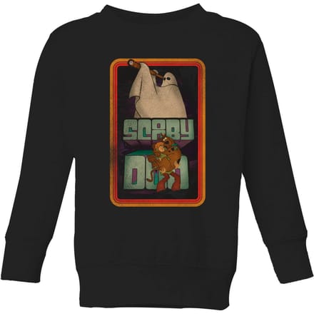 Scooby Doo Retro Ghostie Kids' Sweatshirt - Black - 146/152 (11-12 jaar)