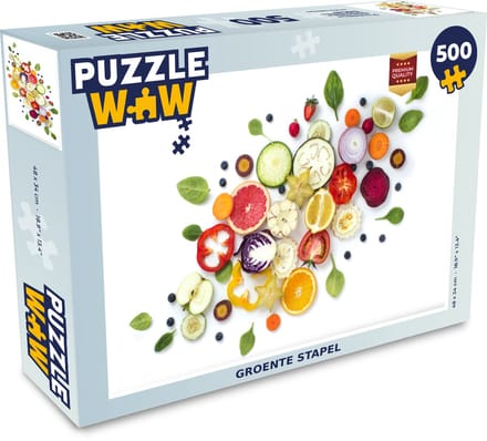 Puzzel Groente stapel - Legpuzzel - Puzzel 500 stukjes