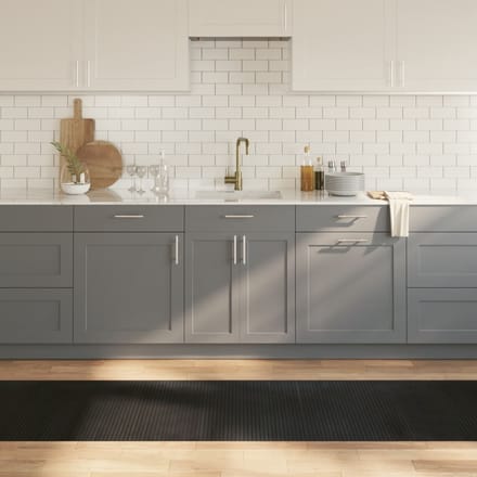 vidaXL - Vloerkleed - rechthoekig - 70x400 - cm - bamboe - zwart
