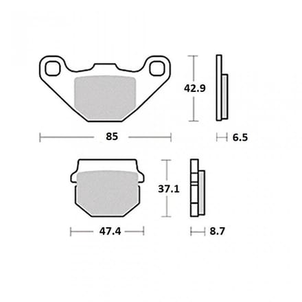 Plaquette de frein origine pour Scooter Chinois 50 Scoot Neuf