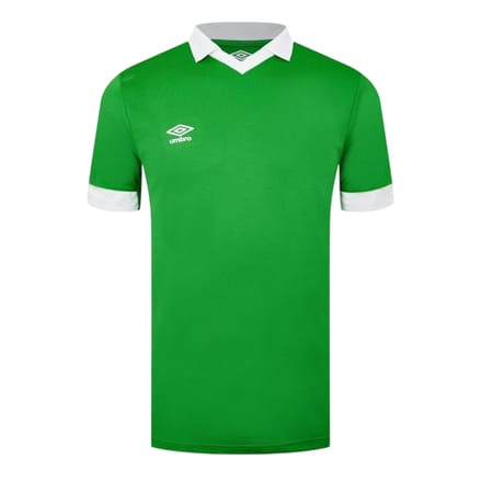 Umbro Heren V Hals Regular T-shirt met korte mouwen (Smaragdgroen/White)