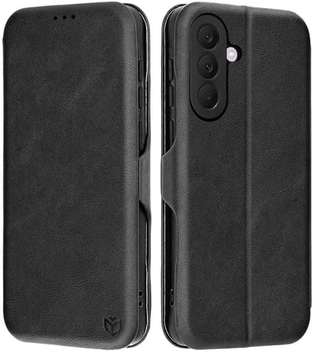 Hoesje geschikt voor Samsung Galaxy A57 - Techsuit Safe+ Book Wallet Case - Zwart