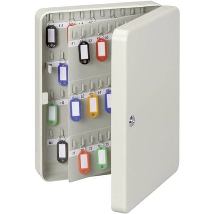 MAUL Sleutelkast - grijs - metaal - 140 sleutels - 1 stuk - 32.1 x 37.1 x 8.2 cm