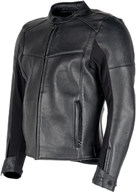 MOTOBLOUZ Motorjas MIKE Mannen| Zomer|Zwart M CE-gekeurd