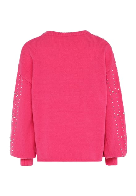 Faina trui met parels Dames roze