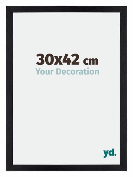 Your Decoration - Fotolijst 30x42 cm - MDF - Zwart Mat - Mura