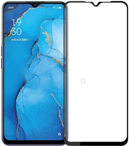 Full Cover Glass Screen Protector for OPPO A91 / Reno3 (4G) _ Black