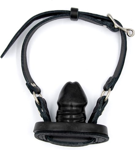 Mister b leren penis ballgag zwart
