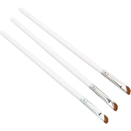 3 stuks Schuine Eyeliner Penseel Ultra Dun Schuin Comfortabele Grip Eyeliner Make-up Penseel Wit white