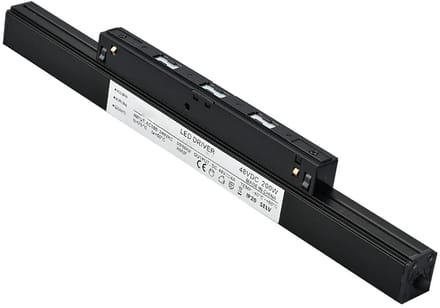 LED Driver voor 48V Magnetische Track Rails - Braytron - Voedingsconnector - 200W - Zwart