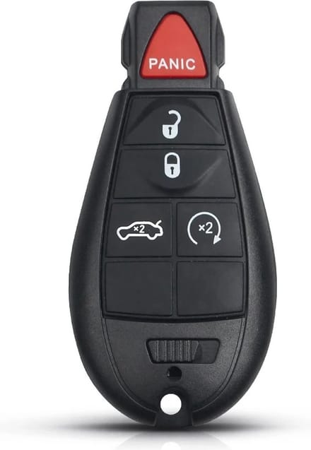 XEOD Autosleutelbehuizing - sleutelbehuizing auto - sleutel - Autosleutel / Geschikt voor: Dodge 4 knops & panic knop
