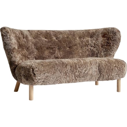 &Tradition Little Petra VB2 Sofa - sheepskin sahara - oiled oak