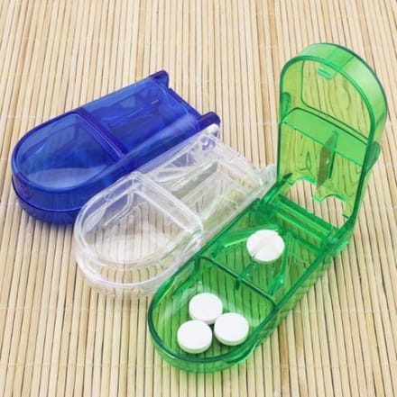 Pillensnijder Cabantis|Pillendoos|Pillen Organizer|Medicijn Doosje|Pillencutter|Groen