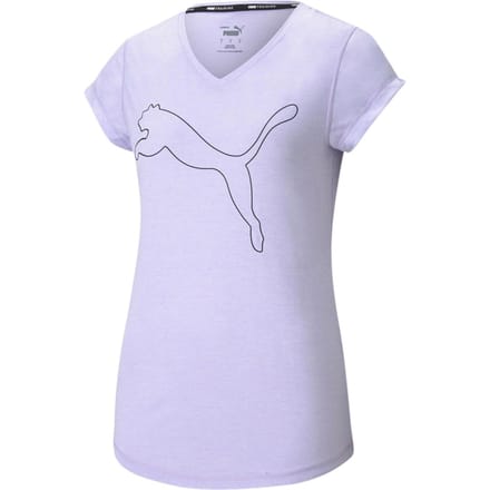 PUMA Train Favorite Heather Cat Tee Sportshirt Vrouwen - Maat M