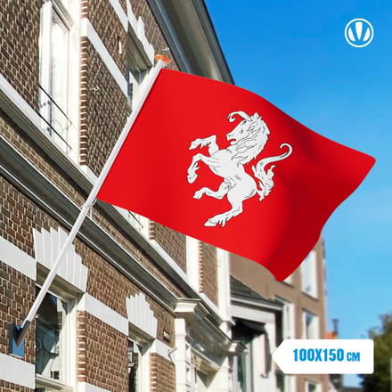 Officiele Vlag Twentse Ros 100x150cm - Spunpoly
