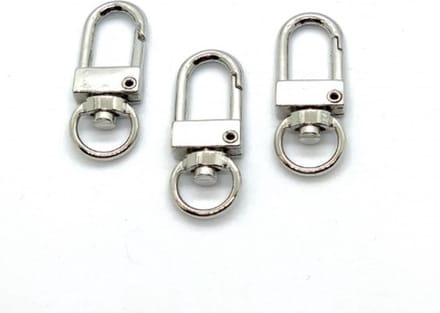 Multifunctionel Clasps, 32 mm, platinum, 3 pcs