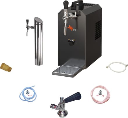 Ensemble complet - Tireuse a biere avec pompe à membrane - JET 30K machine a biere, pompe a biere 1 ligne, 30 litres/h, KEG:Type M