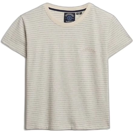 Superdry - Essential Logo Gestreept T-shirt Slanke Pasvorm - Dames - T-shirts