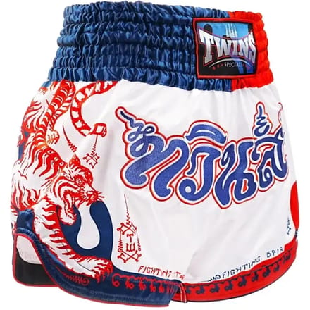 Twins Special FBGVL 4 YANT Tiger Muay Thai Short – Premium Satijnen Fightshort - M