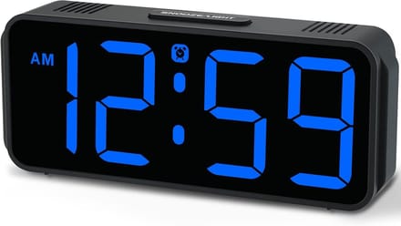 Digitale Wekker met Groot Display voor Nachtkastje - Instekker & Batterij Backup