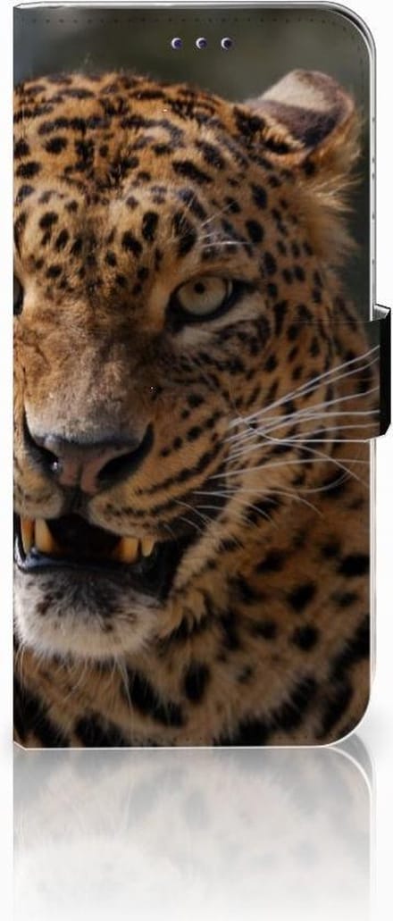 Samsung Galaxy A50 Telefoonhoesje met Pasjes Luipaard