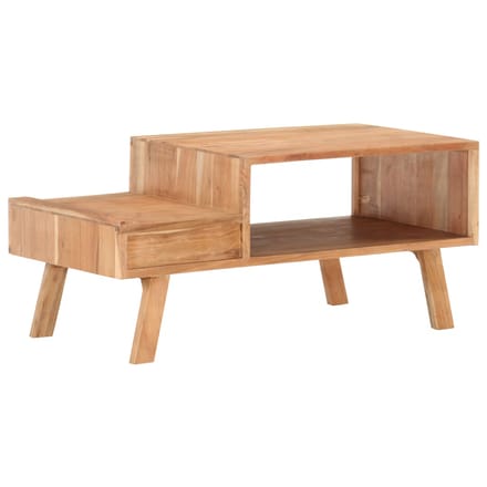 vidaXL - Salontafel - 100x50x45 - cm - massief - acaciahout