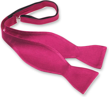 E.L. Cravatte Zelfstrikker Strik - Fuchsia - 100% Zijde