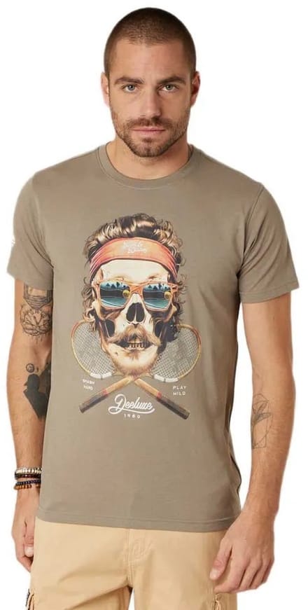 Deeluxe Tennis T-shirt Met Korte Mouwen Bruin L Man