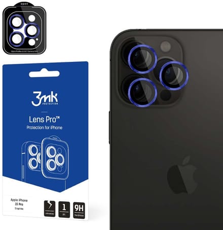 Gehard glas voor de cameralens van Apple iPhone 15 Pro Max - 3mk Lens Protection Pro