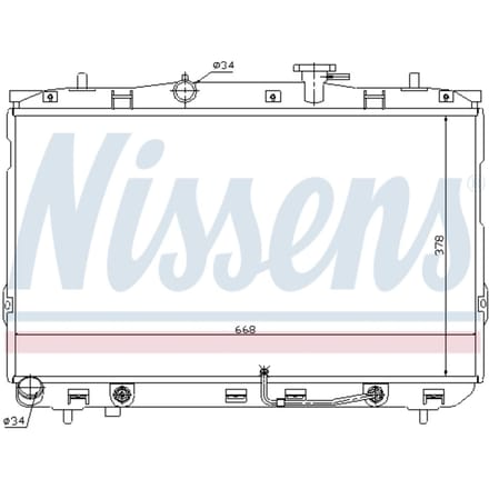 Radiator, motorkoeling NISSENS 67489