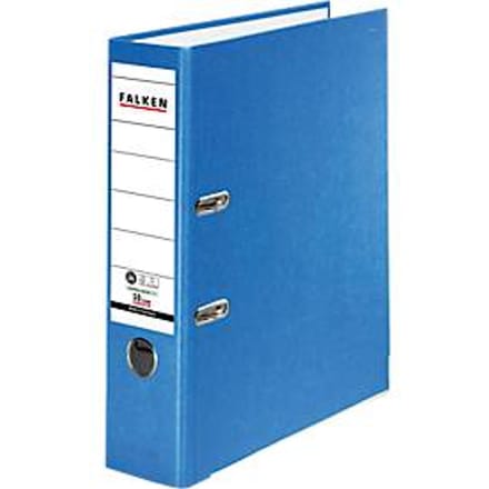 FALKEN Recycolor-dossier, DIN A4, rugdikte 80 mm, blauw