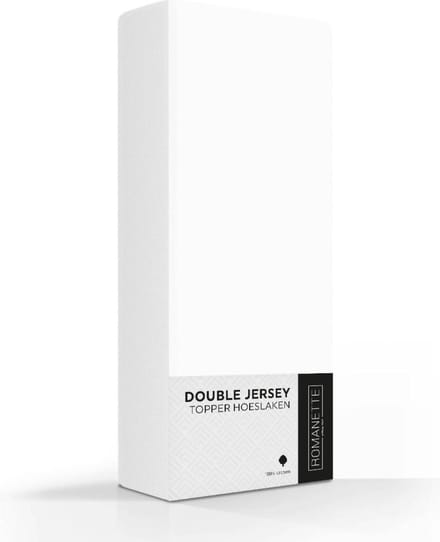 Luxe Topper Hoeslaken - 140x200 cm - Jersey Stretch - Romanette