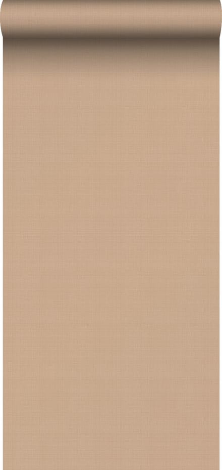 ESTAhome behang linnenstructuur licht terracotta - 53 cm x 10.05 m - 139473