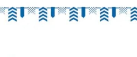 vlaggen banner- blauw (3.3m)