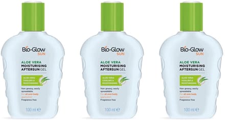 BioGlow 3 x Aloe Vera aftersun gel 100ml