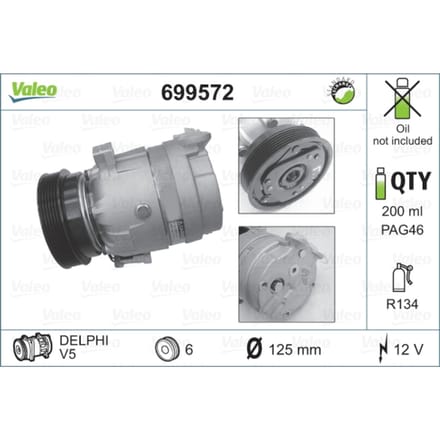 Compressor airconditioning VALEO 699572