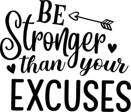 Muurtekst muursticker Be stronger