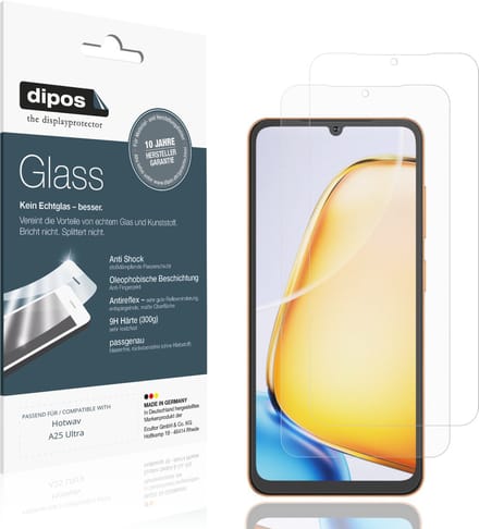 dipos – 2x Matte Pantserfolie geschikt voor Hotwav A25 Ultra | 9H Screenprotector