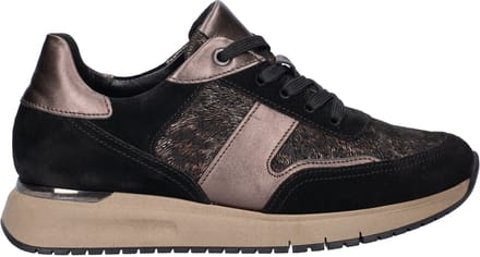 Gabor Comfort Optifit dames sneaker - Zwart bruin