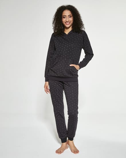 Cornette CORA - Katoenen Dames Pyjama - Lange Mouw Lange Broek S